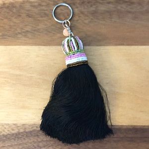 Brand New 6 Shore Road Beaded Tassel Bag Purse Charm